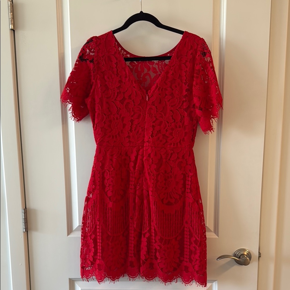 Lulu's Lace Mini Dress - Picture 2 of 2